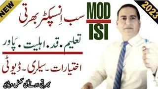 MOD ISI VACANCIES 2023  SUB INSPECTOR Jobs  Join MOD ISI as Officer  MOD Jobs Apply Online