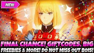 *FINAL CHANCE GIFT CODES BIG FREEBIES & MORE* DO NOT MISS OUT + BOC GUIDE Solo leveling Arise