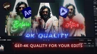 4K QUALITY tutorial  After Effects + Topaz Video Enhance 