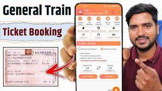 General Ticket Kaise Book Kare  How to Book General Train Ticket Online 2024  UTS Ticket Booking