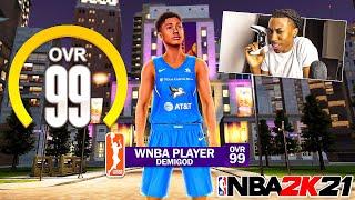 I Made Female WNBA Player On NBA 2k21.. It Was Surprisingly Fun