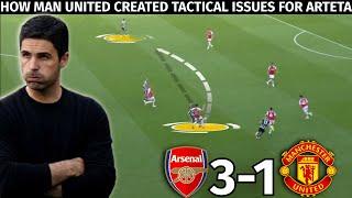 Why Arteta’s 3-2-54-1-5 Experienced Issues Against Ten Hag’s Tactics  Tactical Analysis