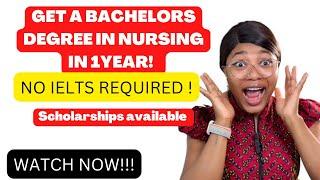 BSc in Nursing in UK with scholarships Top up