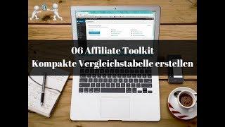 06 Affiliate Toolkit - Kompakte Vergleichstabelle erstellen