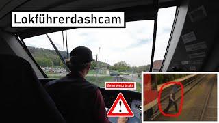 Dashcam Lokführer #11  Gefährliche Autofahrer und die Gleisläufer