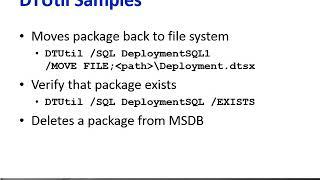 SSIS 2014 Part 10  Managing Packages   Player   LearnNowOnline