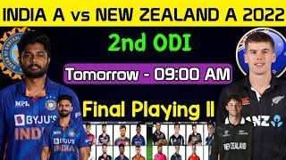 New Zealand A Tour Of India A 2nd ODI 2022  India A vs New Zealand A 2nd ODI Playing 11  Ind vs Nz