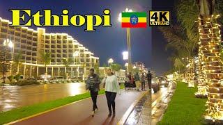 የቦሌን መንገድ ለውጥ ለማመን ይከብዳል  Addis Ababa Walking Tour  BOLE @Night  Ethiopia 4K