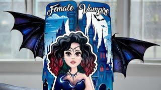 AMAZING BOOK FEMALE VAMPIRE  Hinged doll play assemble 