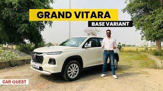 2024 Maruti Grand Vitara Base Variant Sigma Walkaround  Car Quest