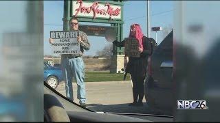 Panhandling picture goes viral