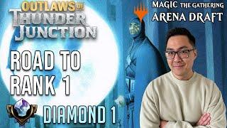 Back To Mythic With UW Cheons??  Diamond 1  Road To Rank 1  OTJ Draft  MTG Arena