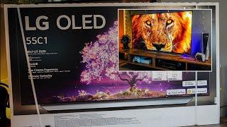LG C1 Oled TV  Unboxing & Set Up  Tips & Demo for Latest 2021 Model plus