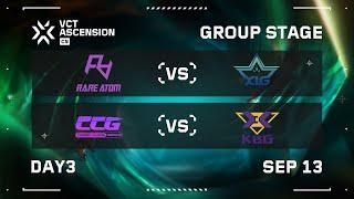 RA vs XLG - CCG vs KBG - Group Stage - Day 3 - VCT Ascension CN