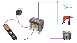 I make the worlds most simple inverter 12V to 220V  no IC  50Hz