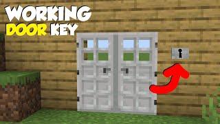 Minecraft How to make a Door Key easy