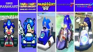 Evolution of Sonic Ranked Out in Mario Kart Games 1992-2024