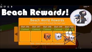 Unlocking Beach Rewards on Bubble Gum Simulator