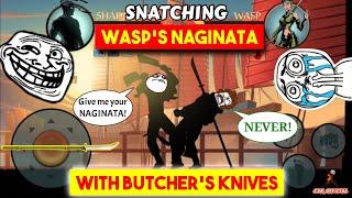 Snatching Wasps Naginata With Butchers Knives  CSK OFFICIAL  Shadow Fight 2