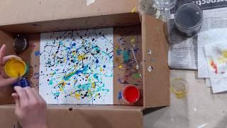 Kids Art Lesson 5 Jackson Pollock Action Painting