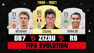 Zidane VS Beckham VS Ronaldo FIFA EVOLUTION  FIFA 96 - FIFA 21