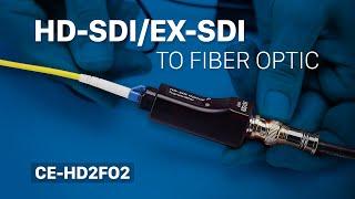 CE-HD2FO2 An EX-SDIHD-SDI Over Fiber Optic Kit for CCTV Cameras