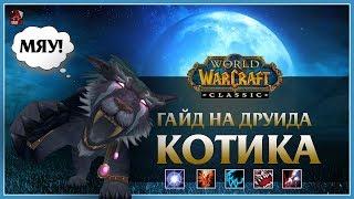 Гайд на Друида КОТА  Feral Druid Cat DPS  World of Wacraft Classic