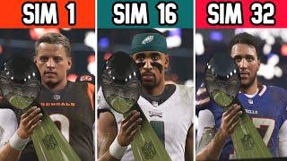 I Simmed 32 Times In Madden 24 To See Who Wins The Most Superbowls Full Movie