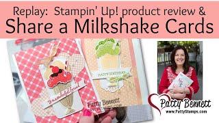 How to stamp and make cards with the Share a Milkshake Bundle from Stampin UP