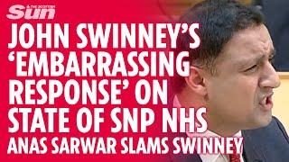 John Swinney gives embarrasing response about the state of Scotlands NHS under the SNP