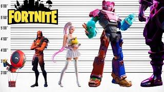 Fortnite Size Comparison  Biggest Fortnite  Satisfying Video