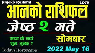 Aajako Rashifal Jestha 2  May 16 2022 today Horoscope Aries to Pisces  aajako Rashiphal 2079