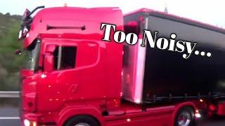 Scania V8 Open Pipes Very Loud 