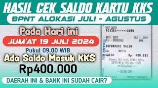 JUMAT BERKAH HASIL CEK SALDO BPNT JULI & AGUSTUS PADA HARI INI JUMAT 19 JULI 2024 CAIR Rp400.000