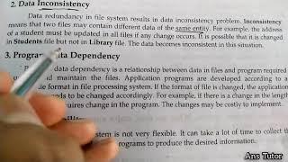 File Processing System - Problems in traditional file approach in processing information - Class 12