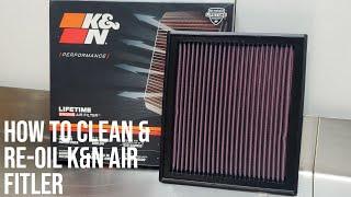 K&N Air filter cleaning & re-oil
