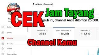 Cara Melihat 4000 Jam Tayang Di Youtube Studio Kamu