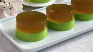 Pandan Gula Melaka Agar agar  Agar agar Recipes 班兰马六甲燕菜糕