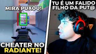 LESS TILTOU COM HATER QUE COMENTOU SOBRE SAADHAK CHEATER RADIANTE USANDO AIMBOT - VALORANT CLIPS