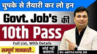 Best Govt Job For 10th Pass  10th Pass Govt Jobs 2024  New Vacancy 2024  Winners Institute Indore