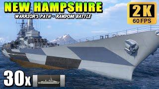 Battleship New Hampshire - No mercy for cruisers