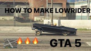 HOW TO MAKE A LOWRIDER IN GTA 5CHEAP