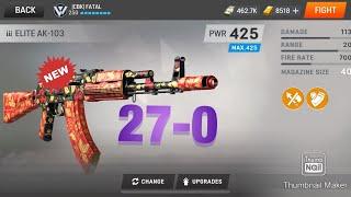 Warface Mobile- AK-103 High Kill Gameplay 27-0   a little laggy