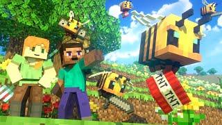 BEES FIGHT - Alex and Steve Life Minecraft Animation