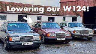 Its time to lower our Mercedes Diesel Wagon S124  W124 300TD Diesel