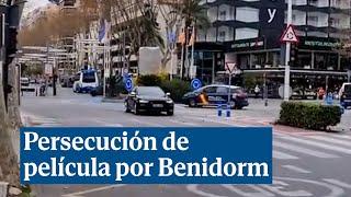 La persecución de película por las calles de Benidorm acaba con 5 policías heridos