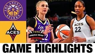 Los Angeles Sparks vs Las Vegas Aces Highlights  Womens Basketball  2024 WNBA