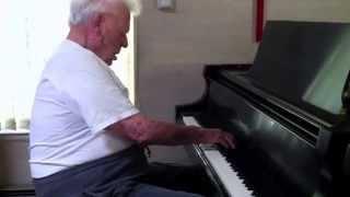 Grandpa plays piano