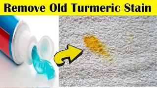 How to remove old turmeric stain from carpet - Homemade turmeric stain remover recipe