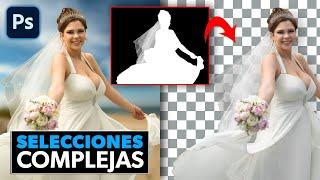 Haz selecciones complejas en Photoshop ¡RECORTES PERFECTOS